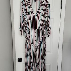 Striped Multicolor Maxi Dress